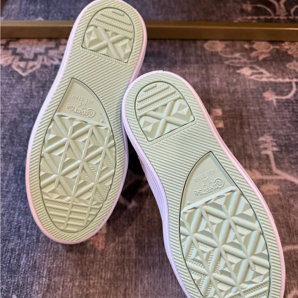 Brand new Converse Women's High-Top with soft platform Sneakers - pistachio - Picture 5 of 6